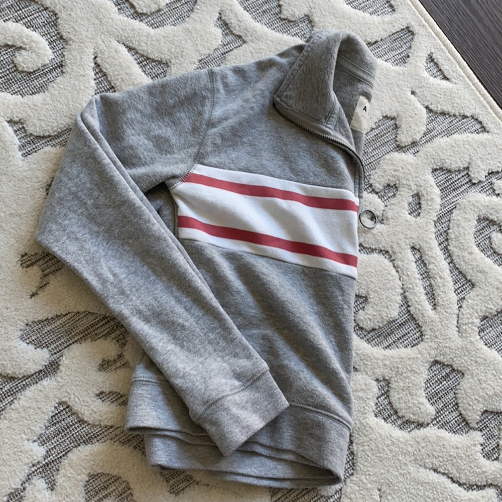 Aero Stripe Crop Top Sweater Top - Picture 10 of 10